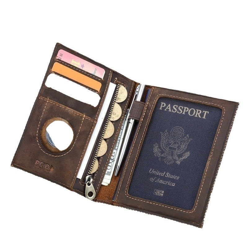 맞춤형 로고 정품 가죽 슬림 여행 여권 거치대 지갑,  - Travel Wallet Slim 리뷰 및 가격