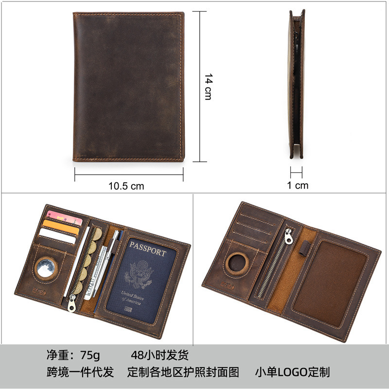 맞춤형 로고 정품 가죽 슬림 여행 여권 거치대 지갑,  - Travel Wallet Slim 리뷰 및 가격