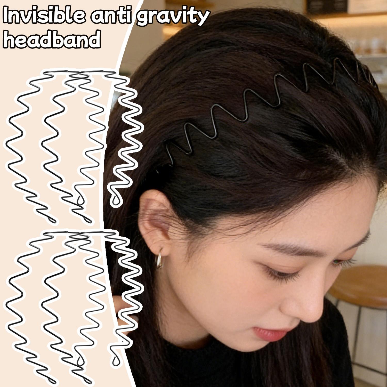 보이지 않는 금속 웨이브 헤어 후프 남녀 공용 논슬립  - Travel Accessories Gifts For Men 리뷰 및 가격